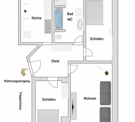 公寓 Traumhaftes Zooviertel - Naehe Dus & Dortmund & Koeln & Essen 伍珀塔尔